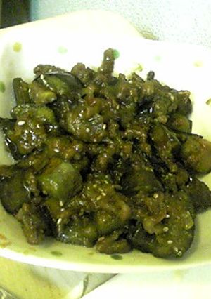ナスと牛肉味噌炒め-レシピのメイン写真