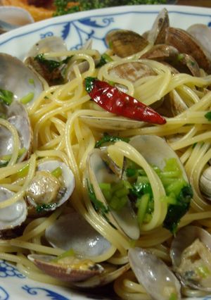 アサリの酒蒸しパスタ♪-レシピのメイン写真