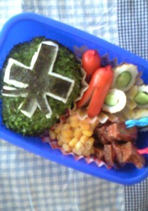 ★キャラ弁　シンケンジャー　グリーン★-レシピのメイン写真