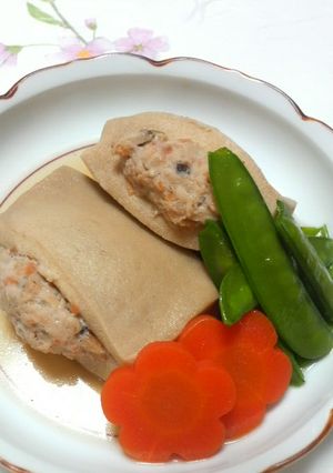 高野豆腐の肉詰め♪-レシピのメイン写真