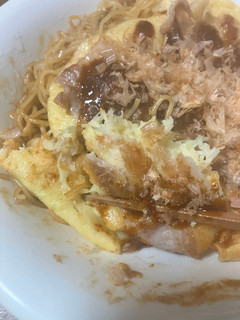 簡単お好み焼き 焼きそば入り-レシピのメイン写真