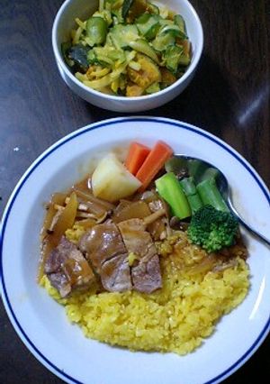 豚ロースのきのこデミグラスソース野菜添え-レシピのメイン写真