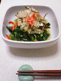 青菜のみぞれ昆布おひたし-レシピのメイン写真