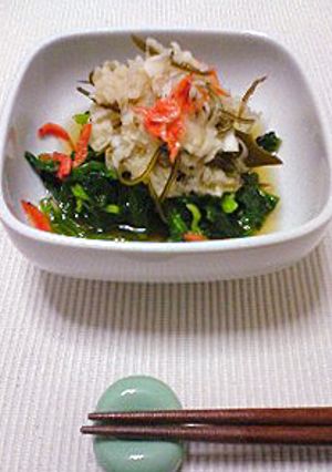 青菜のみぞれ昆布おひたし-レシピのメイン写真