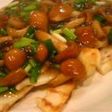焼き筍のなめこあんかけ