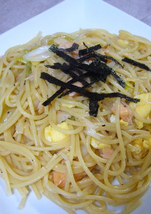 鮭と長ネギの和風パスタ-レシピのメイン写真