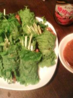さっぱり野菜巻きこってり焼肉ソースで~-レシピのメイン写真