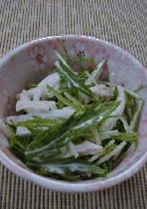 水菜のからしマヨポン-レシピのメイン写真