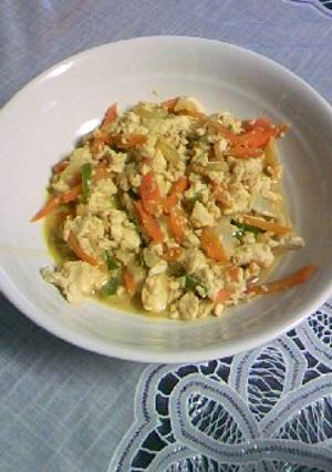 懐かし給食の味?甘辛炒り豆腐♪-レシピのメイン写真