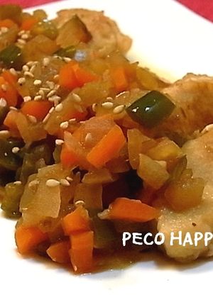 ☆さっぱりチキンの野菜ソースかけ☆-レシピのメイン写真