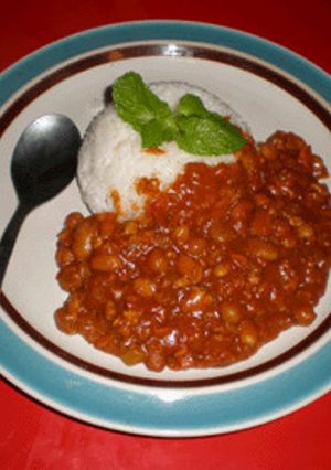 ごちそうキーマカレーとココナッツライス♪-レシピのメイン写真