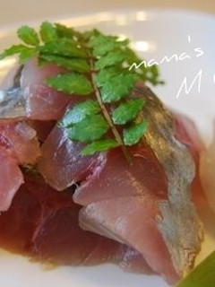 昆布茶でアジの昆布〆-レシピのメイン写真