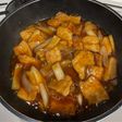 子供向け★豚バラの甘酢ポーク丼