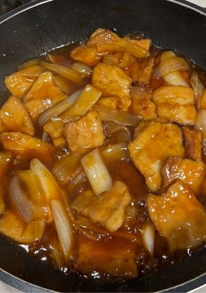 子供向け★豚バラの甘酢ポーク丼-レシピのメイン写真