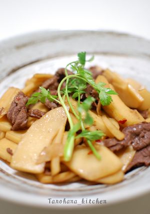 筍と牛肉の和風スタミナ炒め.。o○-レシピのメイン写真