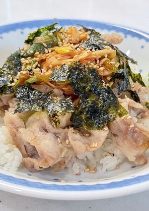 豚ばらの味ねぎ丼-レシピのメイン写真