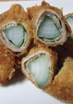 季節のぶたまきフライ 新たまねぎと青しそ-レシピのメイン写真