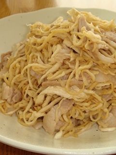 切り干し大根と豚バラ肉の炒め物-レシピのメイン写真