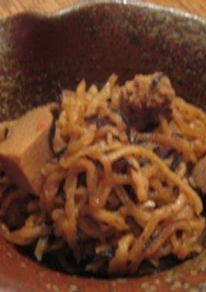 切り干し大根、ひじき、高野豆腐の炒め煮-レシピのメイン写真
