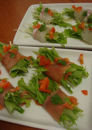 パーティー料理☆水菜の前菜-レシピのメイン写真