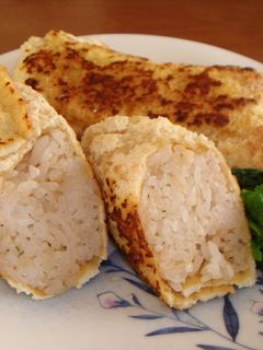 いなり寿司?サクッカリッ油揚げのご飯詰め-レシピのメイン写真