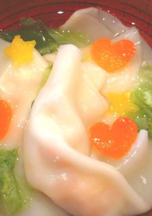 ☆Love離乳食☆人参と豆腐のワンタン-レシピのメイン写真