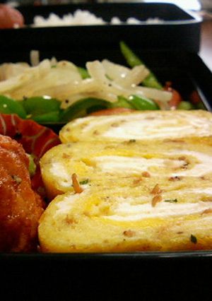 ご飯がすすむ♪ちりめん山椒卵焼き-レシピのメイン写真