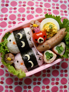 俵型おにぎりでこいのぼり☆キャラ弁-レシピのメイン写真