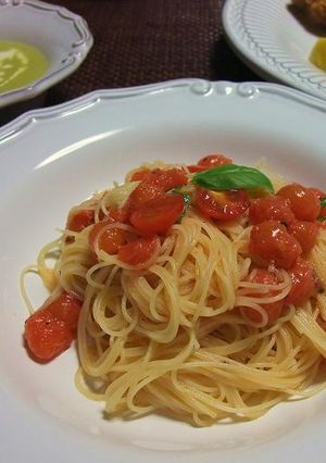 プチトマトの冷たいパスタ-レシピのメイン写真