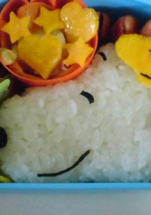 キャラ弁 スヌーピー&ウッドストック -レシピのメイン写真
