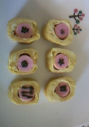 ひと工夫でキャラ弁風ｗたまご焼き＾＾-レシピのメイン写真
