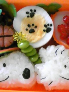 キャラ弁 スヌーピー ウッドストック♪-レシピのメイン写真