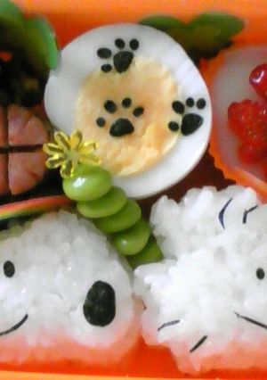 キャラ弁　 スヌーピー　ウッドストック♪-レシピのメイン写真