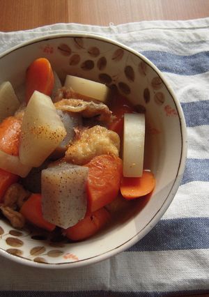 楽チン！揚げ物に合う根菜のさっぱり煮-レシピのメイン写真