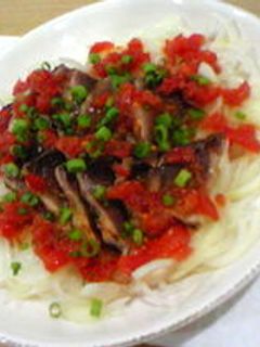 かつおのたたきサラダ!特製ドレッシング☆-レシピのメイン写真