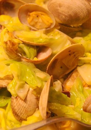 春キャベツとあさり（アサリ）の蒸し煮-レシピのメイン写真