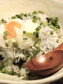 江ノ島のシラス丼,温泉玉子のっけ!-レシピのメイン写真
