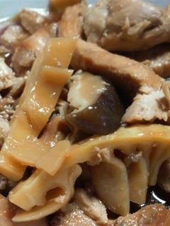 鶏むね肉とたけのこの煮物-レシピのメイン写真