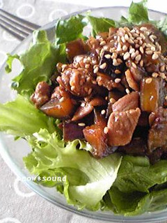 茄子と豚肉のおかずサラダ-レシピのメイン写真