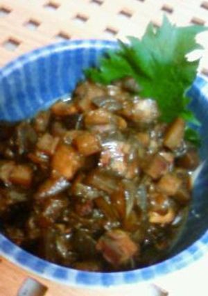 ご飯がすすむ！すすむ！　なすの佃煮-レシピのメイン写真