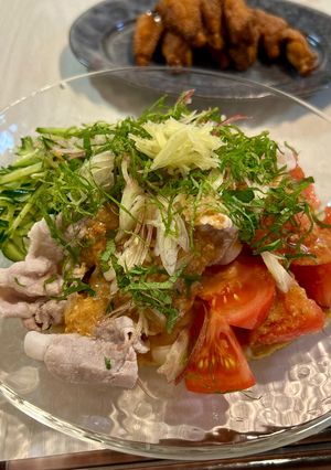 素麺やうどんで♪旨辛ごま味噌冷しゃぶ麺-レシピのメイン写真