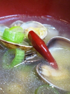 あさりの韓国風スープ-レシピのメイン写真