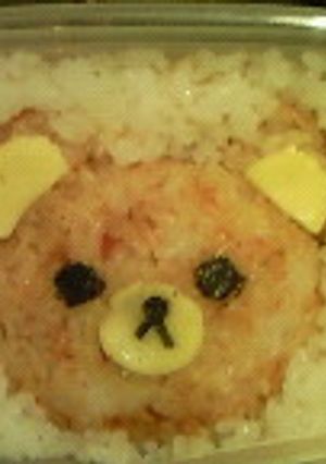 キャラ弁♪今日のリラックマのお鼻チーズ-レシピのメイン写真