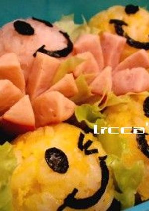 ★元気いっぱいスマイル弁当★キャラ弁-レシピのメイン写真