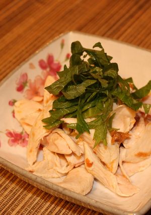 柔らか鶏ササミの梅肉和え-レシピのメイン写真
