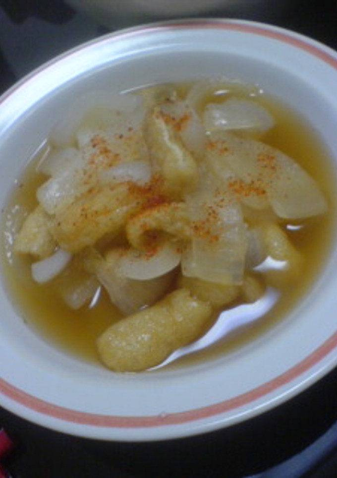 新たまねぎと油揚げの簡単煮☆ミ-レシピのメイン写真