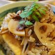 牛肉と根野菜の後!混ぜご飯