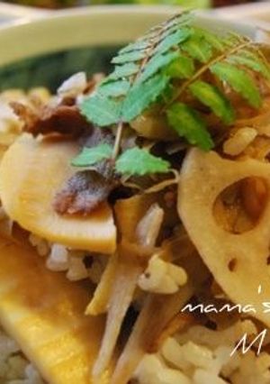 牛肉と根野菜の後！混ぜご飯-レシピのメイン写真