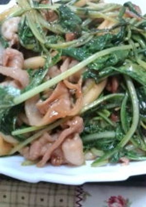 水菜たっぷり焼きうどん-レシピのメイン写真