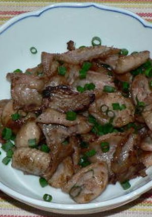 梅酢風味の鶏皮の塩炒り-レシピのメイン写真